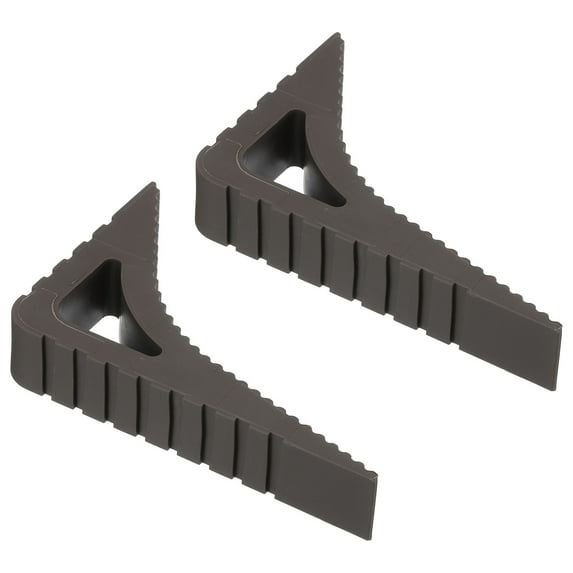 2 Pcs Door Stoppers, Door Stop Doorstop Rubber Door Stopper Wedge Small Door Wedge Sturdy Window Stopper, Brown