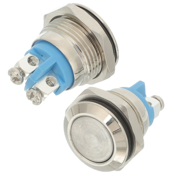 2 Pcs Doorbell Button Only Replacement Parts Chime Kit for Apartment Push Buttons