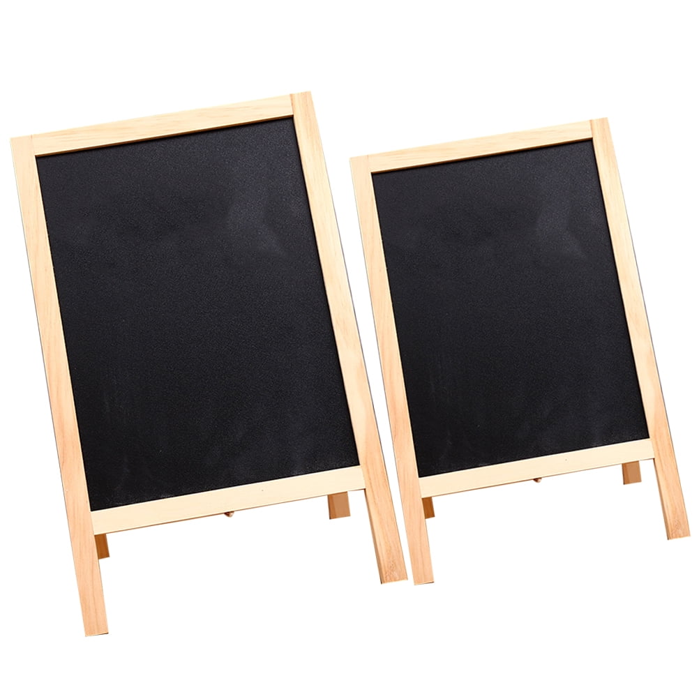 2 Pcs Double Sided Small Blackboard Kids Writing Chalkboard Mini