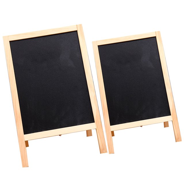 2 Pcs Double Sided Small Blackboard Kids Writing Chalkboard Mini Chalkboards Rewritable Erasable