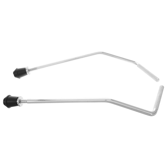 2 Pcs Double-layer Seats Electroplated Tom Leg Stand