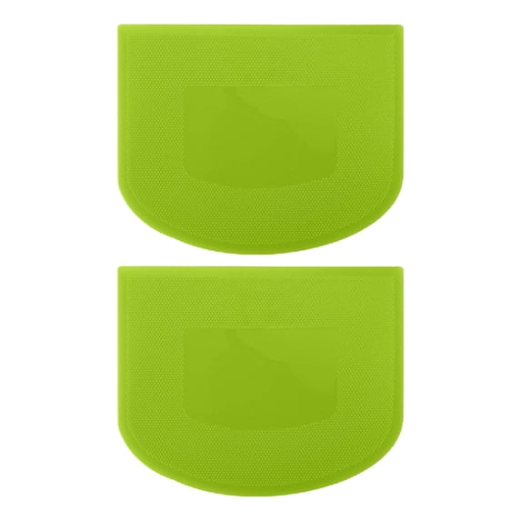 2 Pcs Dough Scraper Bowl Scraper Plastic Bench Scraper for Baking Bowl Scraper, Flexible Food Safe Dough Scraper Multipurpose Grip Curved and Flat Edge Dough Cutter Kitchen Essential