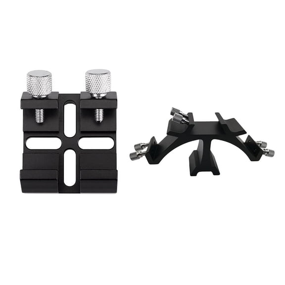 2 Pcs Dovetail Slot Dovetail Mounting Bracket Base Finder Scope Base for Binoculars Telescope Finder, 34Mm & 25Cm