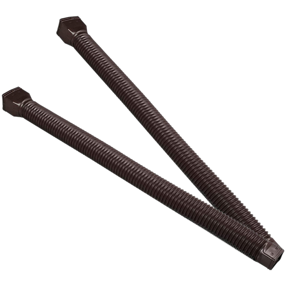 2 Pcs Drainage Hose Outdoor Downspout Extender Telescopic Gutter Kit Flexible Pipe Extensions
