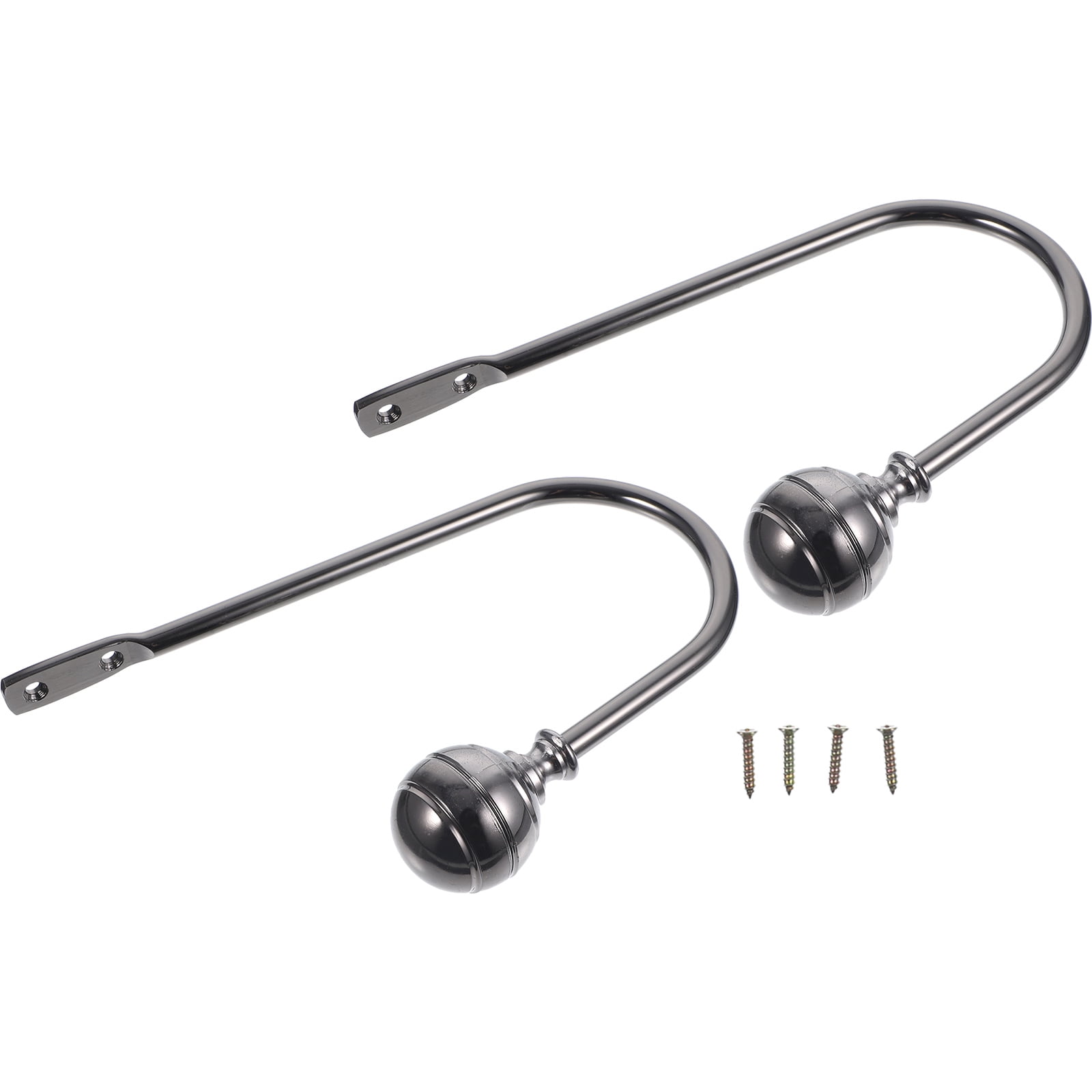 2 Pcs Drapery Hooks For Hanging Coat Hanger Brass Wall Mounted Tiebacks