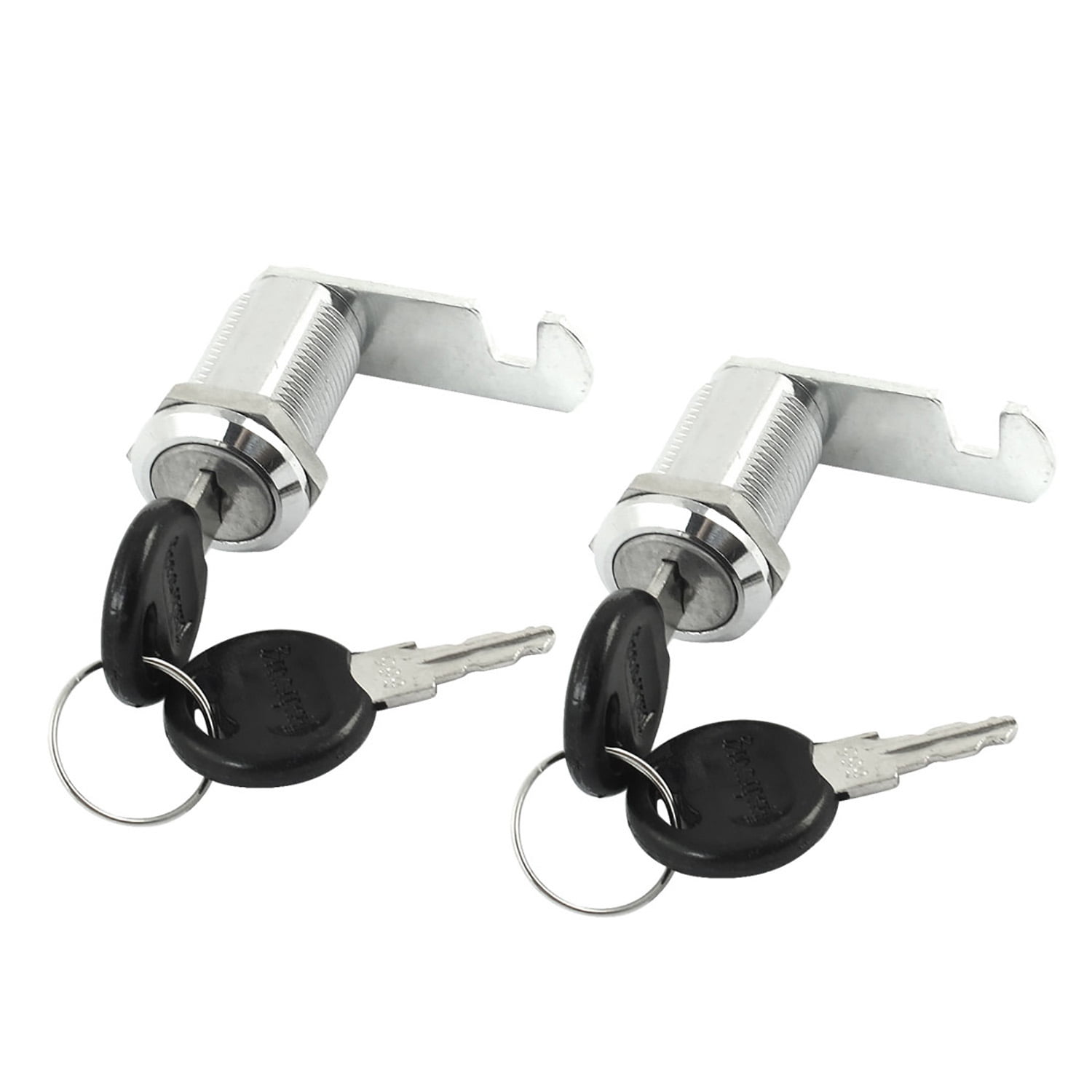Drawer File Cabinet Locking 19mm Dia Thread Cylinder Cam Locks w Key 2 pieces
