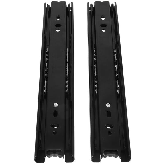 2 Pcs Drawer Slide Full Extension Slides Cupboard Dressing Table Stainless Steel