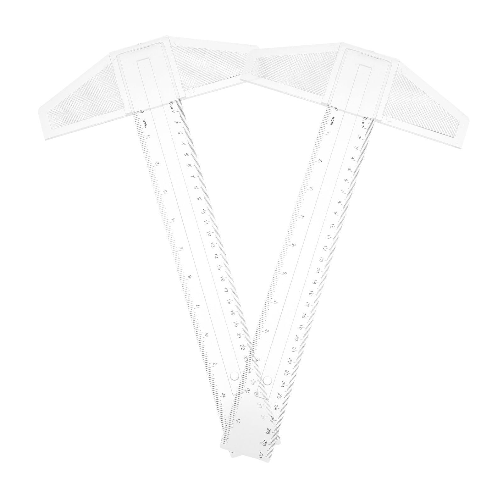 2 Pcs Drawing Stationery Ruler Tool Marking Measuring Drafting Supplies