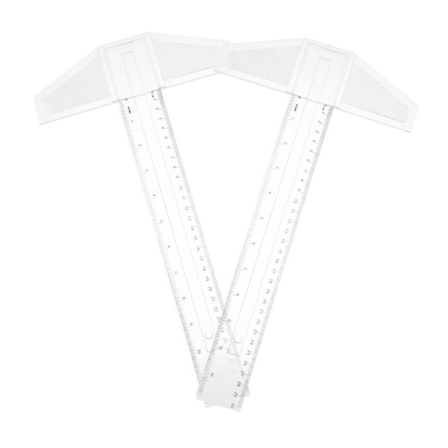 2 Pcs Drawing Stationery Ruler Tool Marking Measuring Drafting Supplies