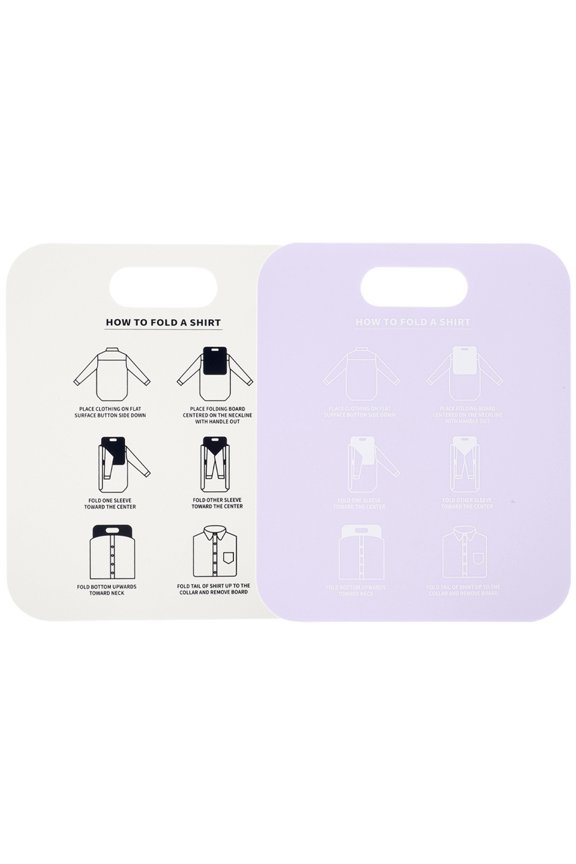 2-Pack PP Clothes Folding Tool for T-Shirts, Compact and Practical Organizer for and Storage