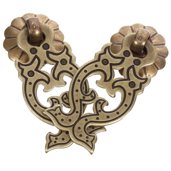 CIMAXIC 2Pcs Dresser Knob Copper Multi Decorative Cabinet Knob Furniture Decoration