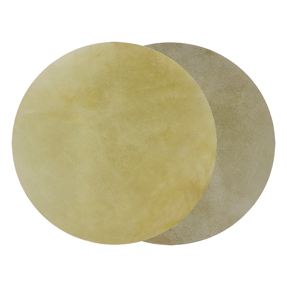 Raindrops Durable Buffalo Leather Drum Head for Enhanced Sound and Improved Skills Khaki Synthetic Material 2Pcs