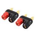 thumbnail image 1 of Uxcell Dual Binding Post Terminal, M5 Thread Power Amplifier Speaker Connector Banana Plug Jack Socket Red Black 2 Pcs, 1 of 4