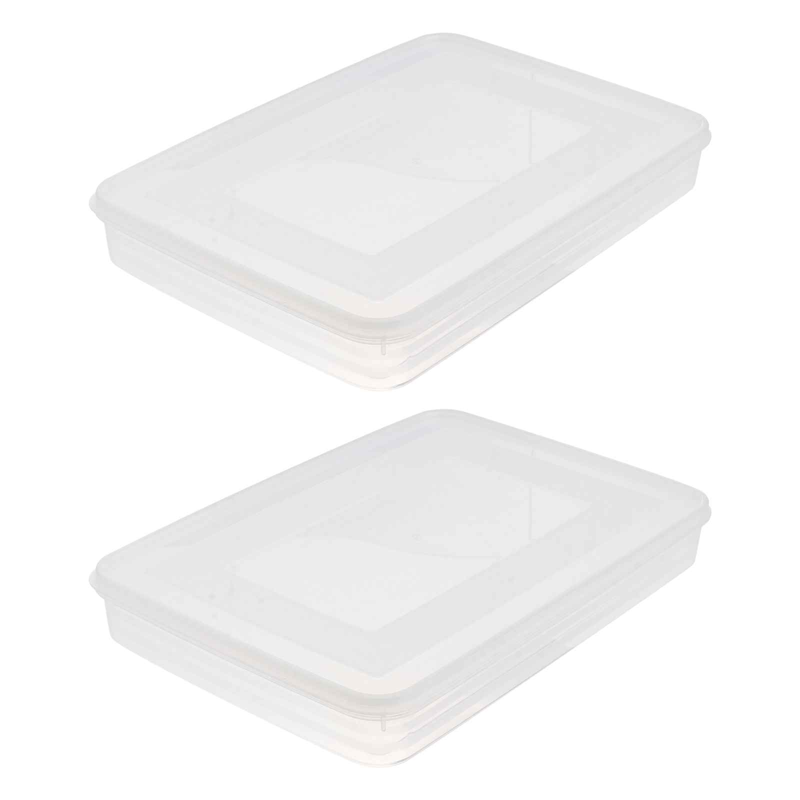 MEIBUTYUP 2pcs Sealing Dumpling Box for Freezer PP Material Rectangular ...