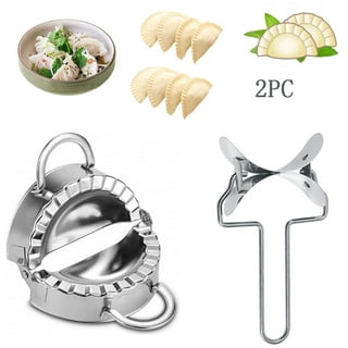 Dumplings Maker ，ZUHAUMATE 4 Pcs Stainless Steel Dumpling Maker Kit，Ravioli  Maker Press Dumpling Mold Set and Cutter
