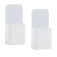 thumbnail image 1 of 2 Pcs Durable Magnetic Pen Marker Holder Pencil Holder Dry Erase Marker Holder Magnetic Pen Cup Storage Organizer Home Office Supplies for Refrigerator Whiteboard Locker(White,2.2x1.1x4.7"), 1 of 9
