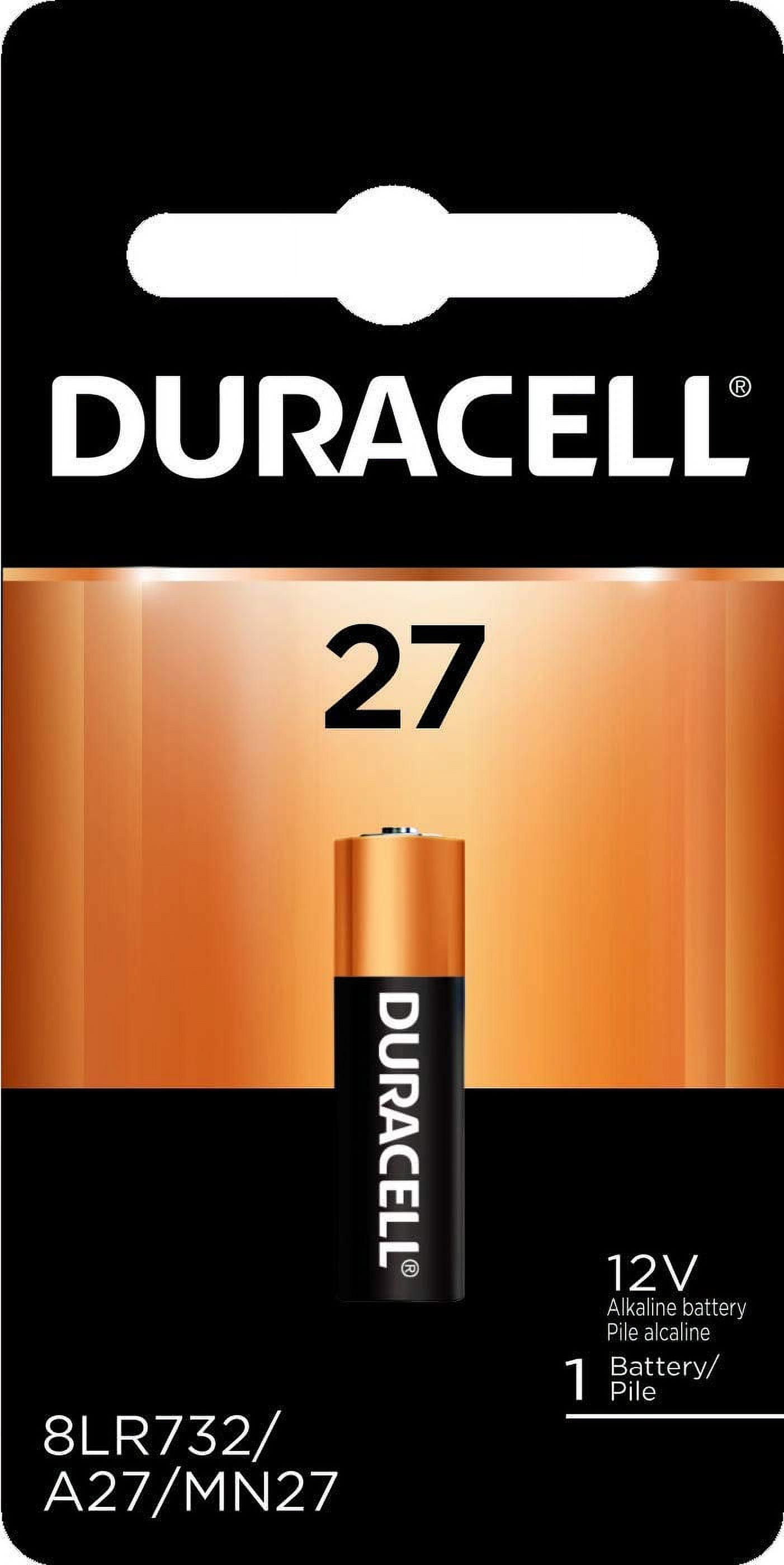 2 Pcs Duracell A27 12V Alkaline Battery ( MN27 GP27 A27 GP27A)