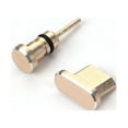 thumbnail image 1 of Micro USB Port plug and 3.5mm Earphone Jack plug Set for Cell Phone with Golden Color Plastic Material 2pcs, 1 of 4