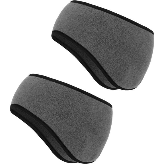2 Pcs Ear Warmer Headbands Fleece Winter Ear Muffs for Adult Winter Using