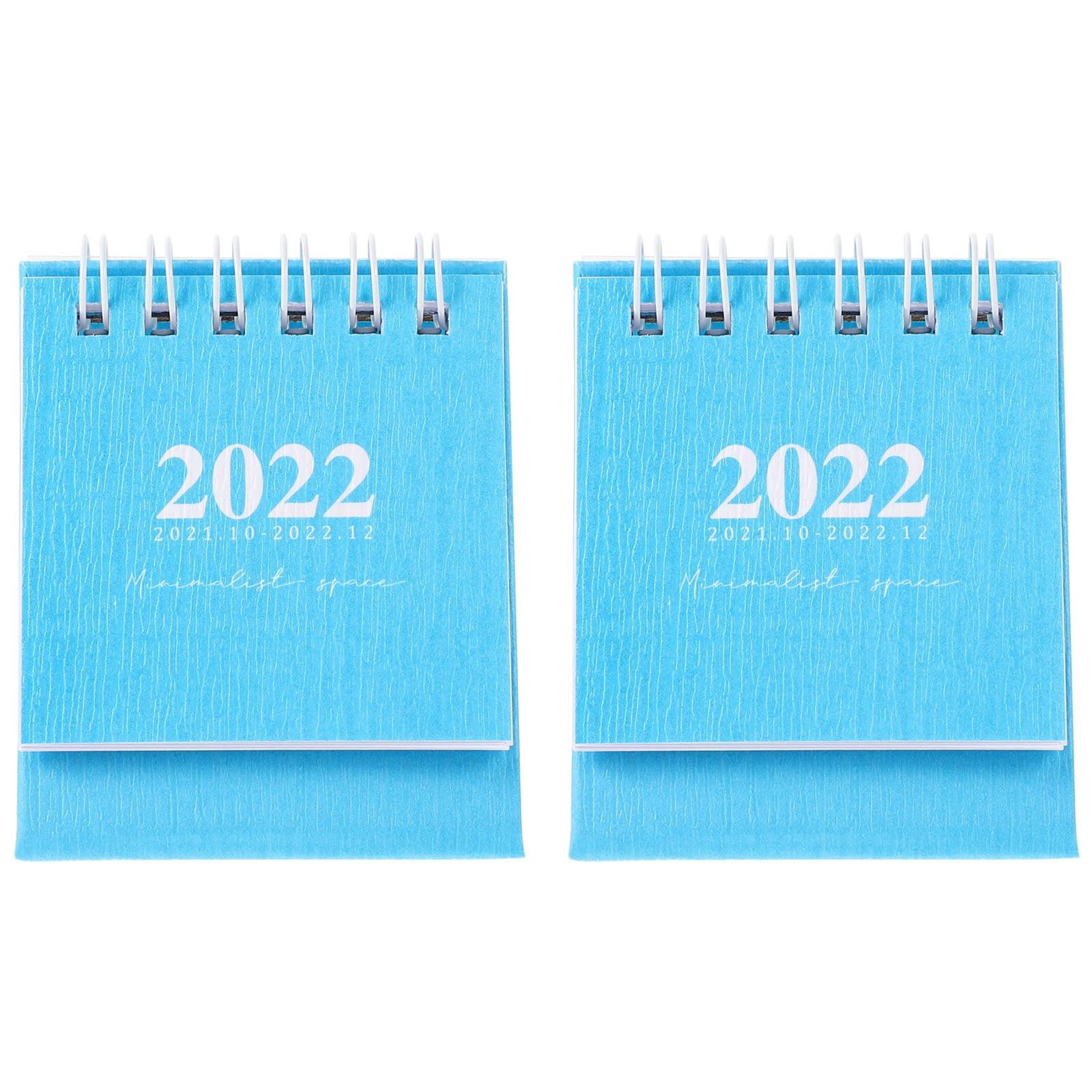 2 Pcs Easel Small Paper Calendars Clothes Drawer Labels Wired Office