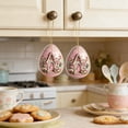 thumbnail image 1 of 2 Pcs Easter Egg Decorations 2D Flat Fairy Egg House Hanging Ornaments Easter Tree Ornaments for Tree Door Wreath Home Office Party Supplies, 1 of 6