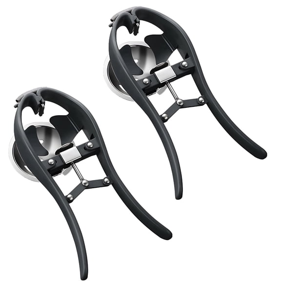 2 Pcs Egg Opener, Handy 2-in-1 Stainless Steel Egg Separator, Efficient Raw Egg Opener Tool, Easy Kitchen Cracking Device, Ergonomic Design