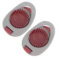 thumbnail image 1 of 2 Pcs Egg Slicer for Hard Boiled Eggs Multi-functional Hard Boiled Egg Wedger Strawberry Cutter Egg Cutter with Stainless Steel Wire Heavy Duty Cutter Dicer, 4.72x3.34x1.29 Inch, Red, 1 of 9