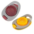 thumbnail image 1 of 2 Pcs Egg Slicer Multi-Blade Egg Cutter Compact Egg Divider Designed for Clean Slicing Smooth Operation Enhanced Control Ideal for Salad Preparation Breakfast Cooking Meal Presentation, Red + Yellow, 1 of 9