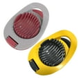 thumbnail image 1 of 2 Pcs Egg Slicer Multi-Use Egg Cutter Straight-Cut Egg Divider Designed for Precise Slicing Reliable Handling Enhanced Utility Ideal for Sandwich Builds Salad Prep Garnishes, Red + Black, 1 of 9