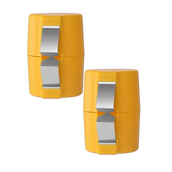 2 Pcs Egg Topper Cutter Tool Egg Cracker Tool Egg Shell Opener Hard Boiled Egg Peeler Egg Shell Opener for Hard Boiled Eggs Egg Cracker Tool for Eggs Kitchen Gadgets, 2.55x2.83 Inch, Yellow