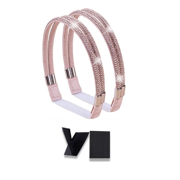 2 Pcs Elastic Shoe Straps High Heels Anti-loose Straps Detachable Rhinestone Shoe Belts for Sandals Loose Slip-on Shoes DIY Accessories