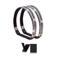 thumbnail image 1 of 2 Pcs Elastic Shoe Straps High Heels Anti-loose Straps Detachable Rhinestone Shoe Belts for Sandals Loose Slip-on Shoes DIY Accessories, 1 of 8