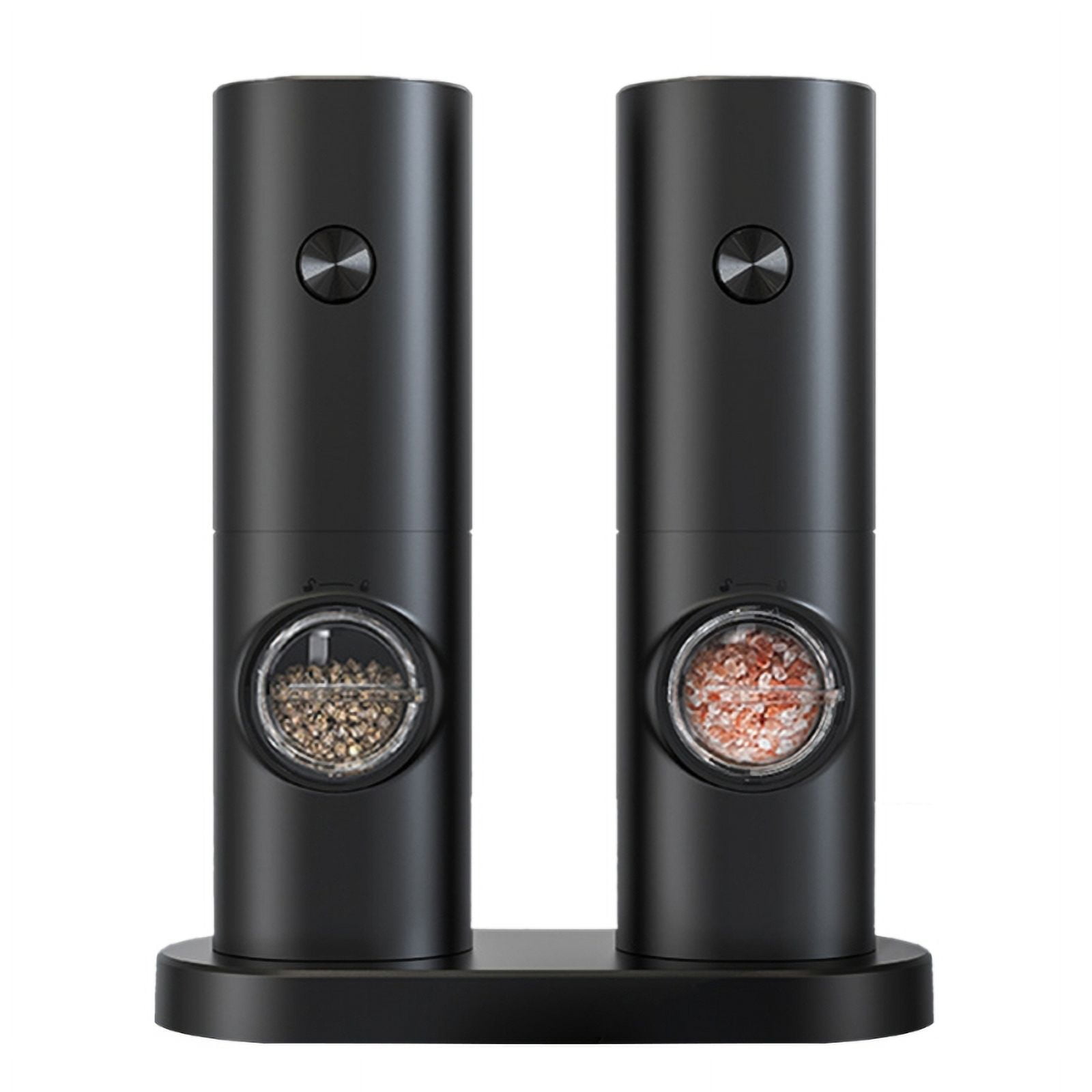 2 Pcs Electric Grinder Gravity Sensing Mini Intelligent Salt and Pepper Grinder Adjustable Coarseness Electric Grinder