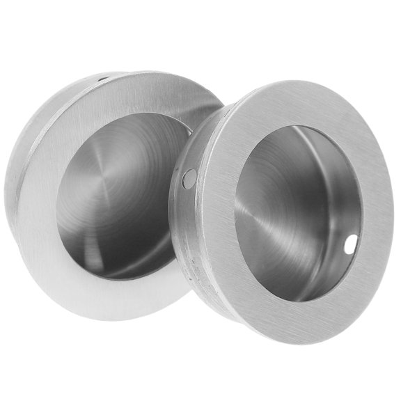 2 Pack Embedded Handle Door Knobs Drawer Pulls Concealed Cabinet Handles Hidden Pocket Hardware