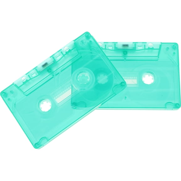 FELTECHELECTR 2Pcs Cassette Tapes for Decoration Plastic Light Occasions Use
