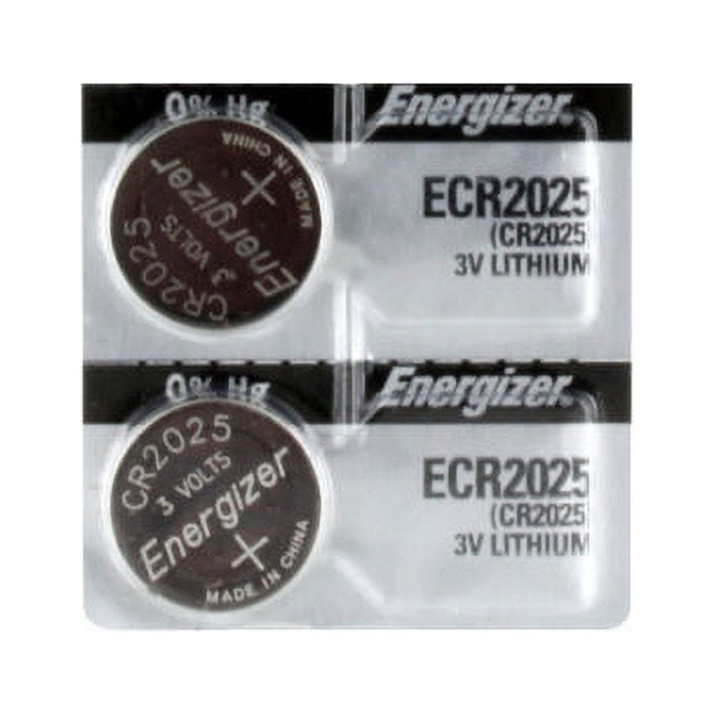 2 Pcs Energizer ECR 2025 3V Lithium Button Cell Batteries