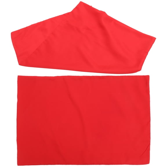 2-Pack Red Pillowcase Covers for Bed Pillows, Soft Polyester Fabric, Comfortable and Portable Bedding Accessories