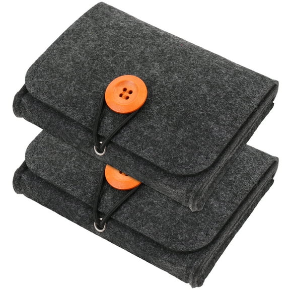 2 Pcs Essential Oil Organizer Storage Bag Travel Case Carrying