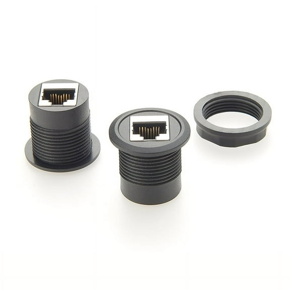 2 Pcs Ethernet Coupler Female to Female,1000Mbps RJ45 Inline Coupler Connector Ethernet Extender for Cat8,Cat7,Cat6