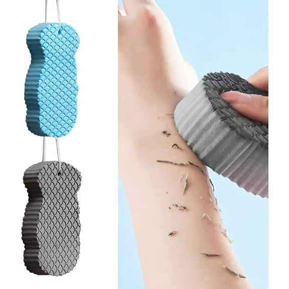 2 Pcs Exfoliating Bath Sponge, Soft Spa Scrub Sponges for Shower, Dead Skin Remover for Body for Adult Baby