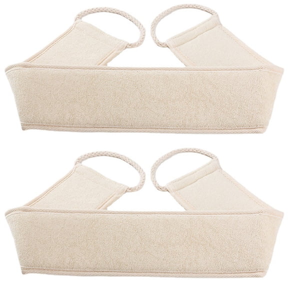 2 Pcs Exfoliating Body Scrubber,TGY Natural Back Scrubber Exfoliator, Exfoliating Back Scrubber for Shower for Men Women,Luffa Sponge to Clean & Relax Your Body Deeply