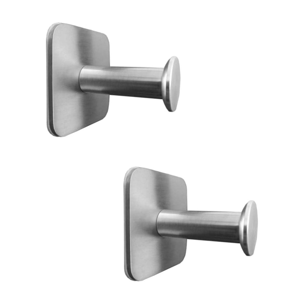 2 Pcs Extensible Headphone Stand Holder Stainless Steel StickOn with