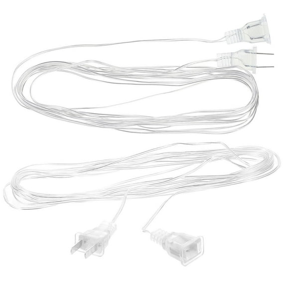 2 Pcs Extension Cable of Strip Lights Xmas Lights Clear Extension Cord Outdoor Christmas Light Cord Extender