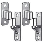 2 Pcs Extra Heavy Duty Stainless Steel Gate Hinges, 600 lbs Capacity, Durable Metal Construction, Symmetrical Design for Wood Fences and Farm Gates, Easy Installation