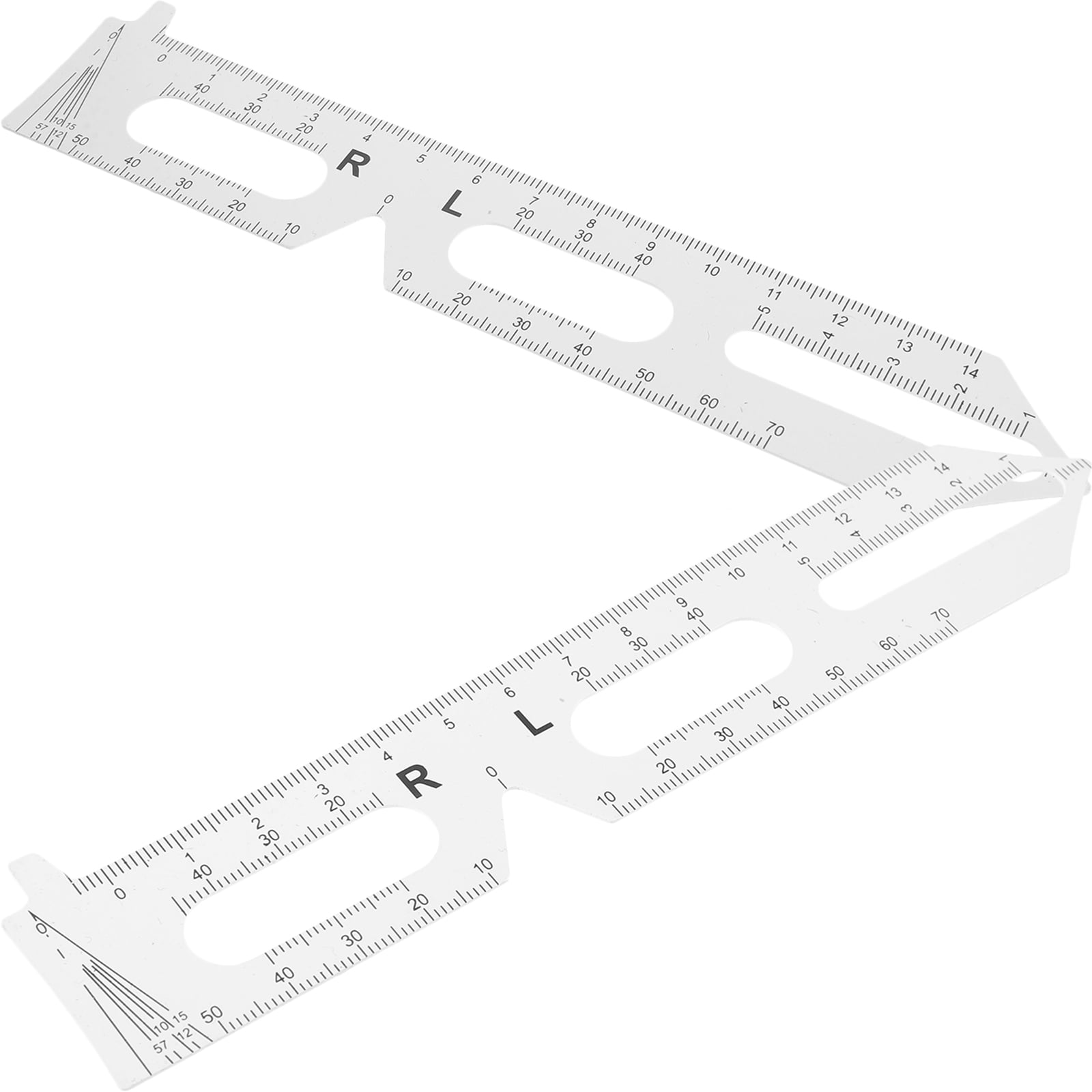 2 Pcs Eye Pupil Distance Ruler Pd for Eyeglasses Pupillary Measuring ...