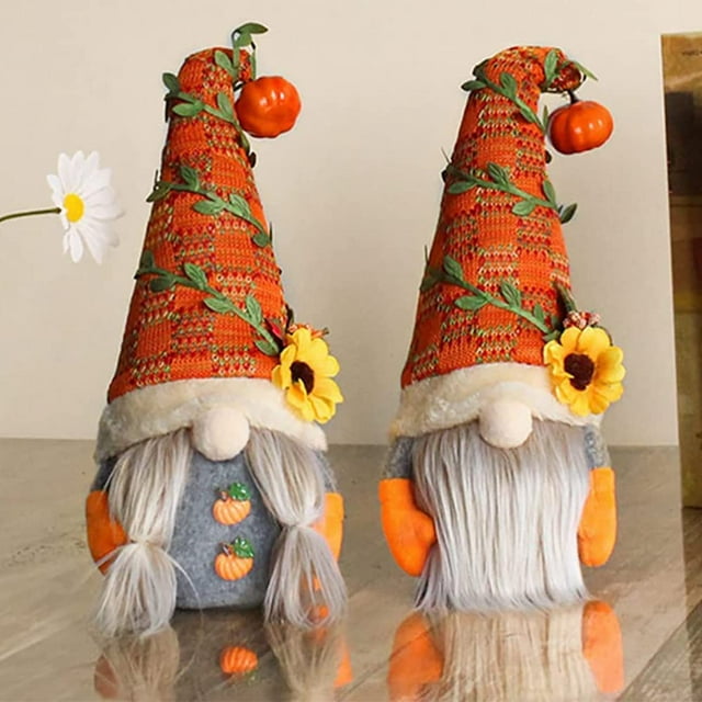 2 Pcs Fall Gnomes Fall Gnome Fall Decor Fall Decorations for Home ...