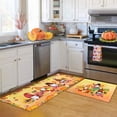 thumbnail image 1 of 2 Pcs Fall Kitchen Rugs and Mats for Floor Non-Slip Backing Mat Anti Fatigue Kitchen Rug Sets with Runner Fall Decor Home Kitchen Dining Room(17"x47.2"+17"x30", Color 01), 1 of 6