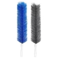 thumbnail image 1 of 2 Pcs Fan Cleaning Brushes Bendable Cobweb Dusters Microfiber Dusters Fan Cleaners Washable Reusable Dust Removers for Ceiling Fan Blades, Air Vents, Curtains, Cars, 16.14x3.74 Inch, Blue, 1 of 9