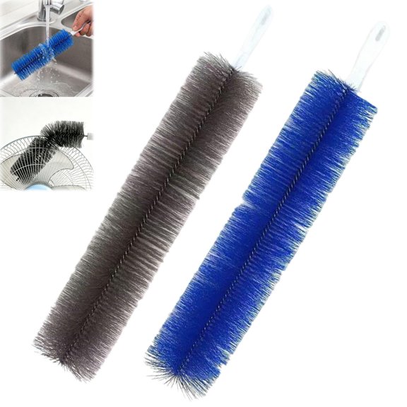 2 Pcs Fan cleaning brush, Bendable Microfiber Head, Reusable Dust Remover for Electric Fans Air Conditioning, Home Car Vents, Curtain