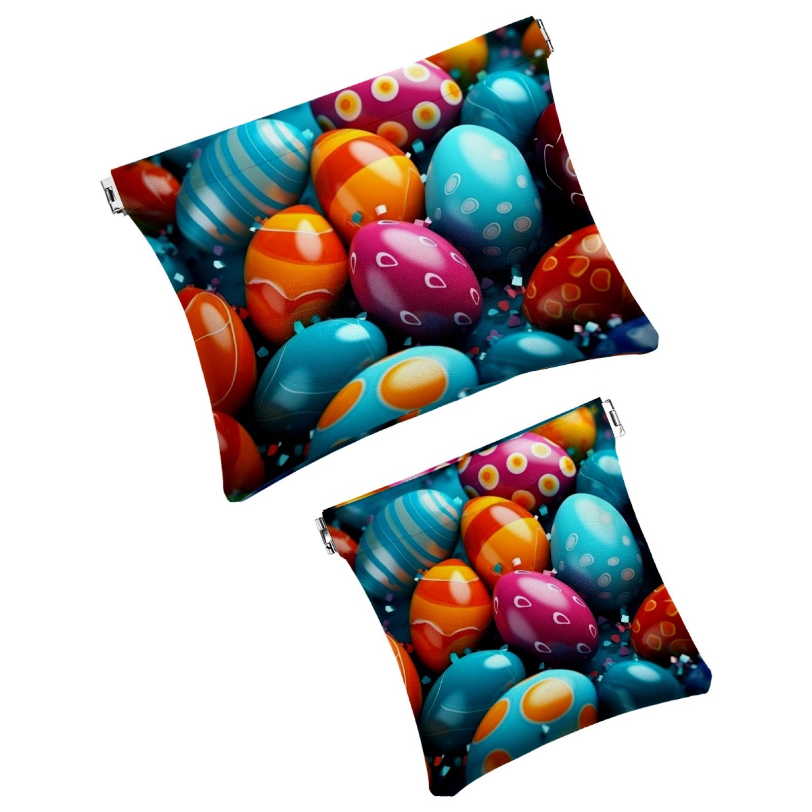 2 Pcs Faux Leather Pocket Box, Portable Travel Small Makeup Pocket